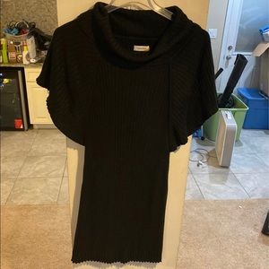 Black Calvin Klein Cowl Neck Sweater Dress